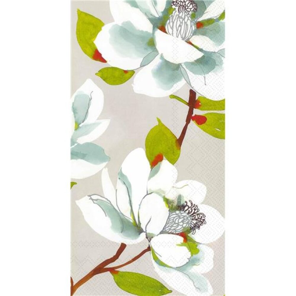 2 - 16 Paper Guest Dinner Napkins Disposable 3-Ply 8.5" x 4.5" Maret Grey New